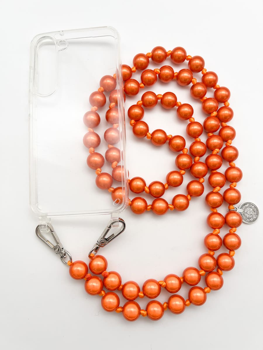 Set Handykette MIRACLE ORANGE mit Hülle AIR für Samsung