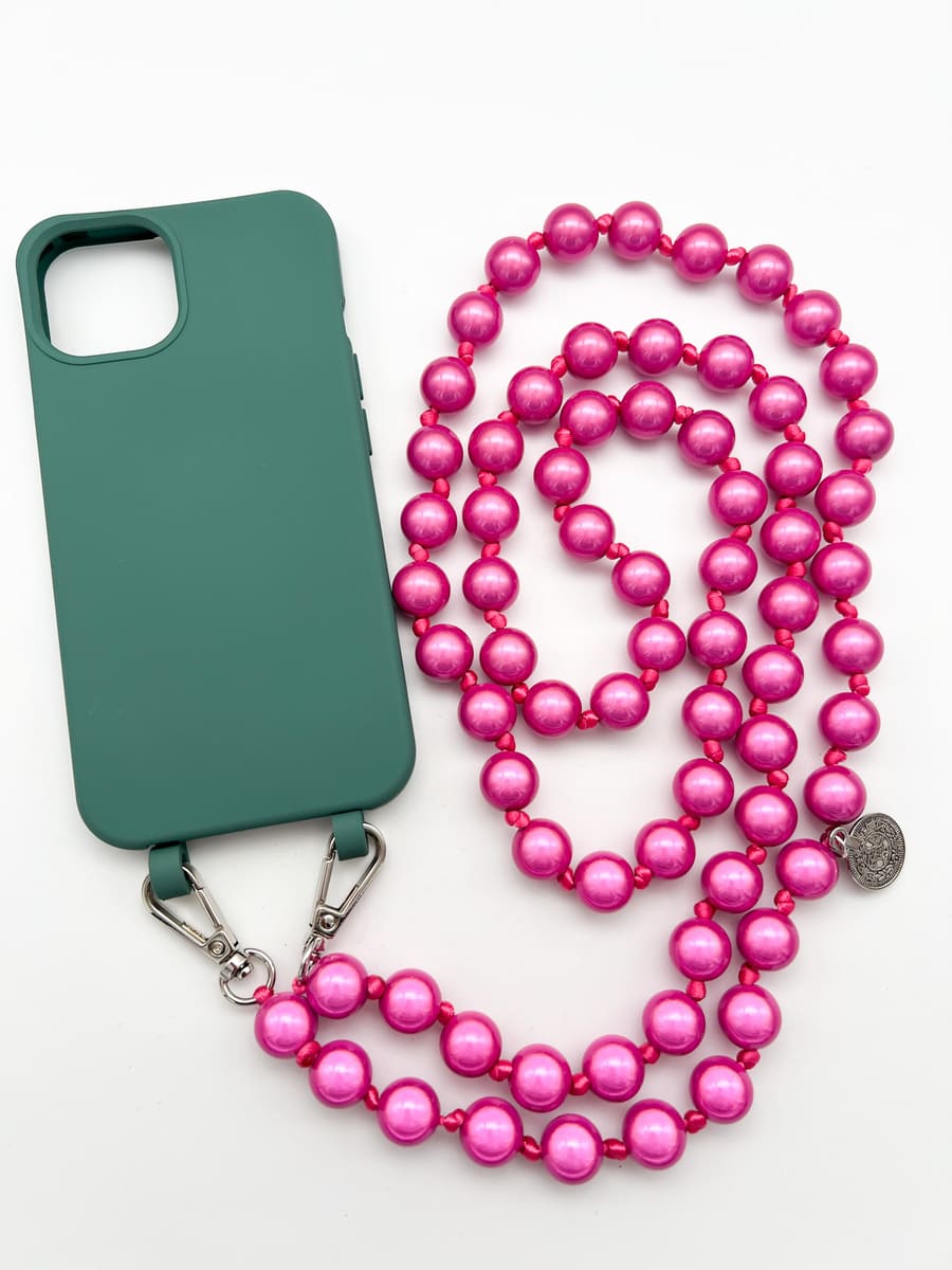 Set Handykette MIRACLE PINK mit Hülle OCEAN für iPhone