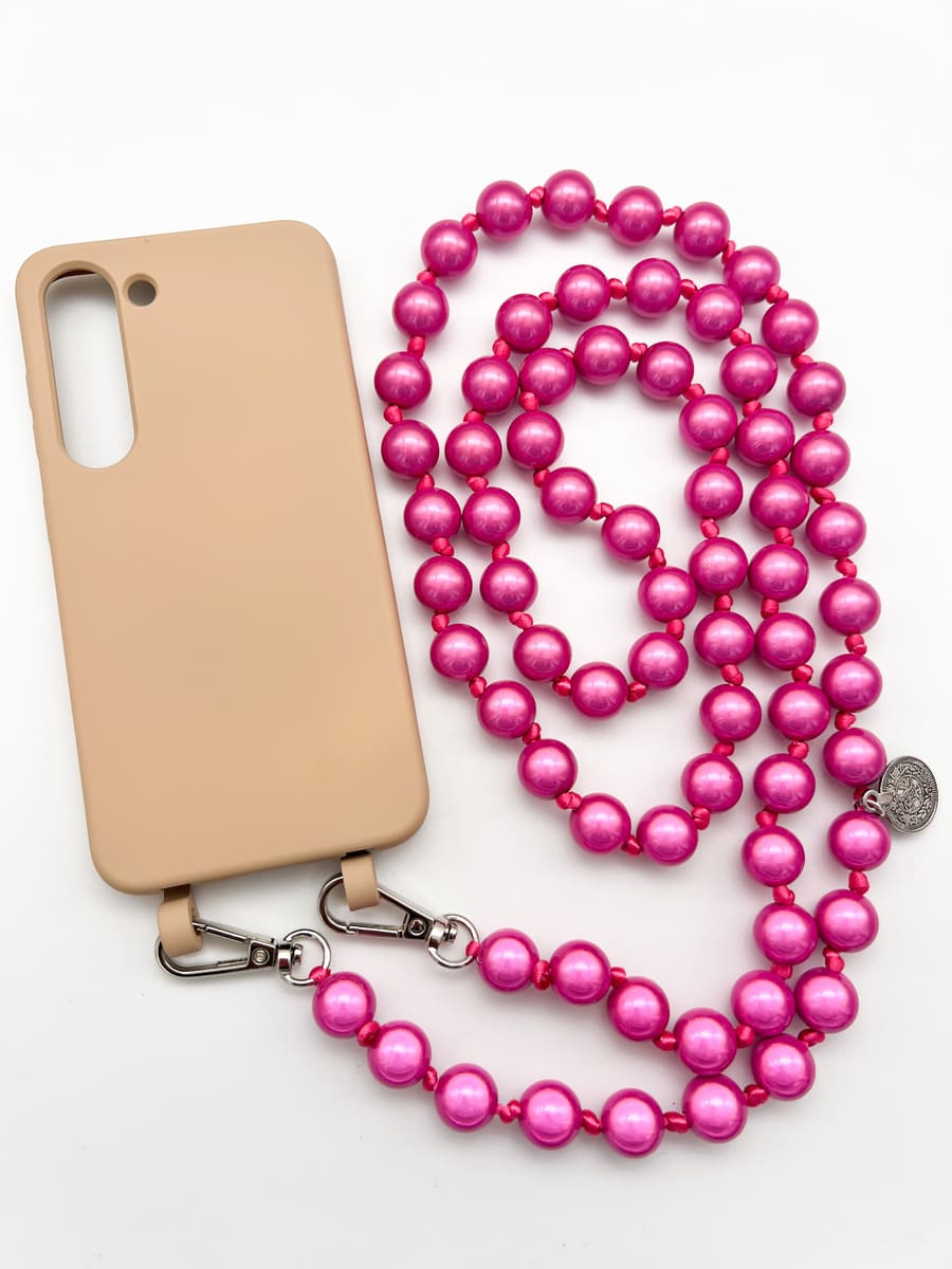 Set Handykette MIRACLE PINK mit Hülle TOFFEE für Samsung
