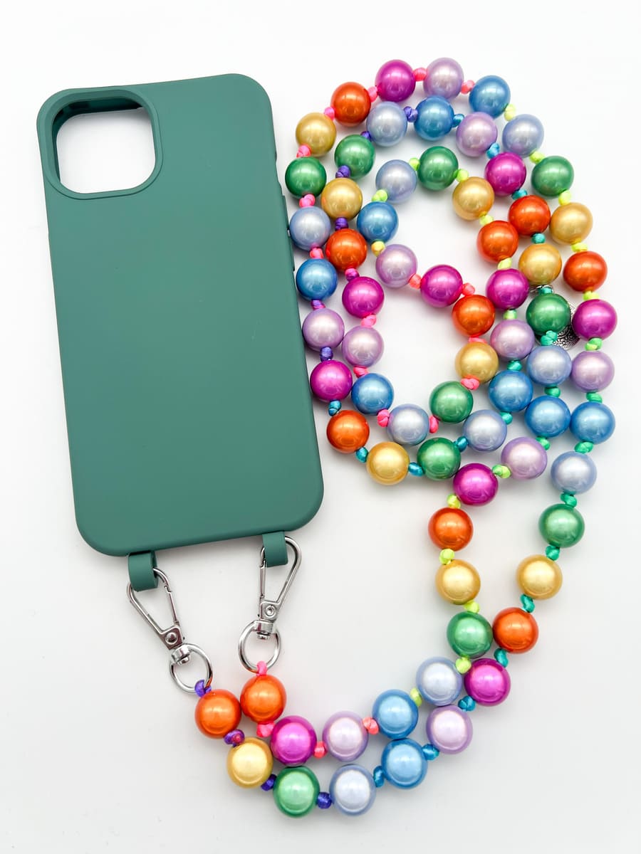 Set Handykette MIRACLE RAINBOW mit Hülle OCEAN für iPhone