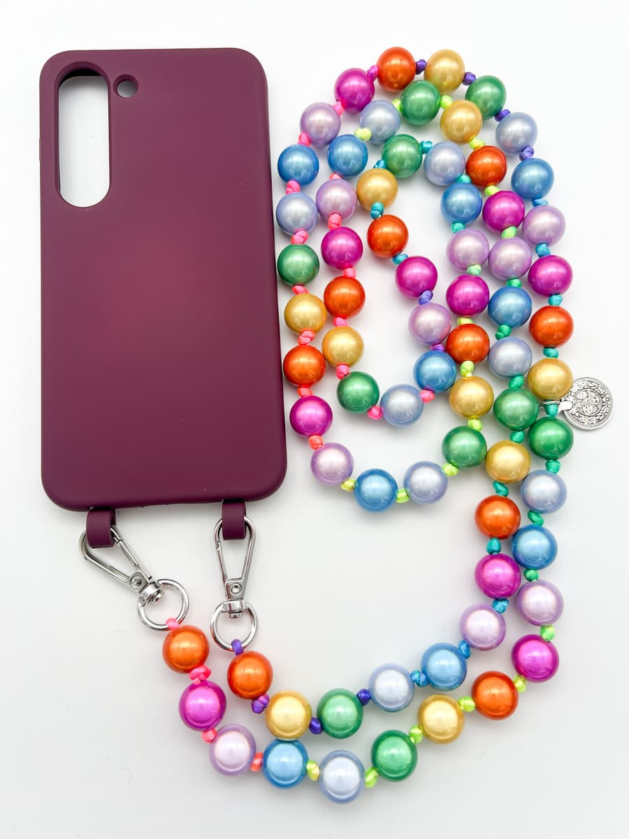 Set Handykette MIRACLE RAINBOW mit Hülle BERRY für Samsung