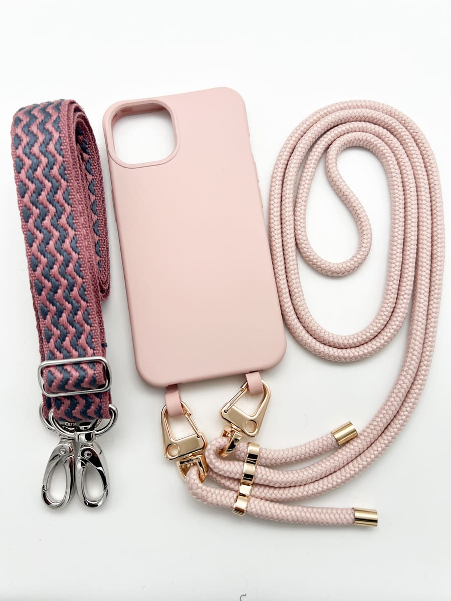 Handyband rosa grau