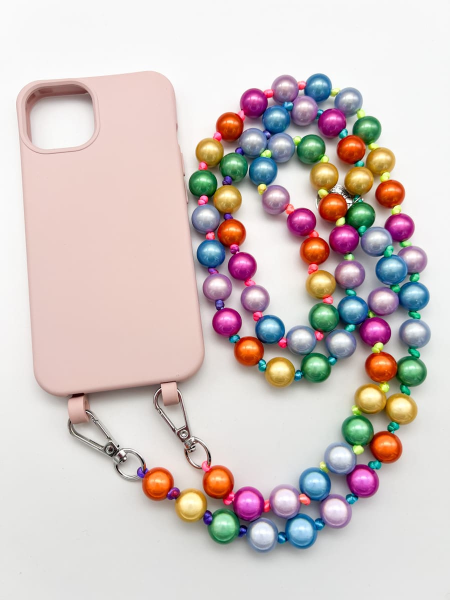 Set Handykette MIRACLE RAINBOW mit Hülle CANDY für iPhone