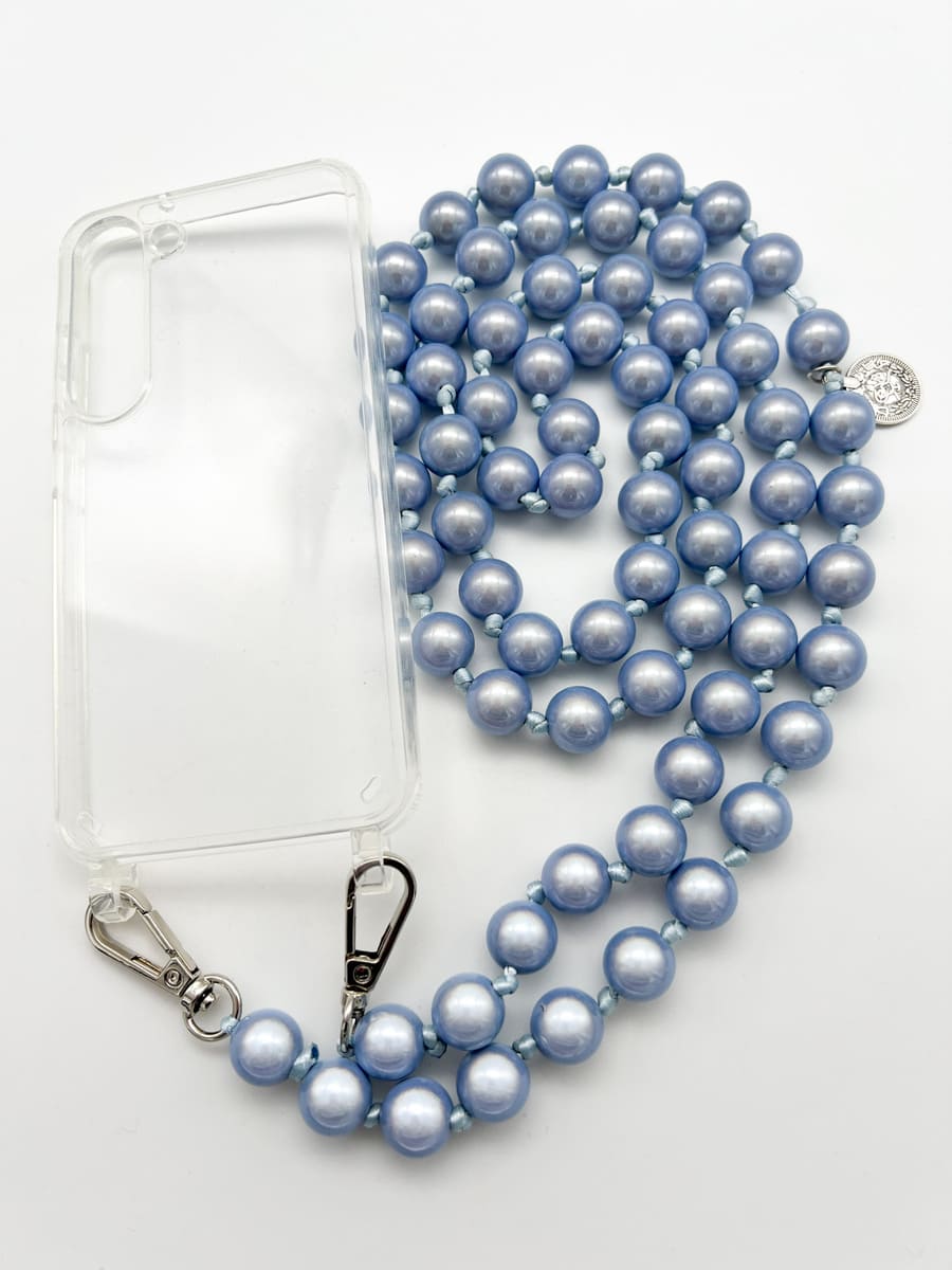 Set Handykette MIRACLE LIGHT BLUE mit Hülle AIR für Samsung
