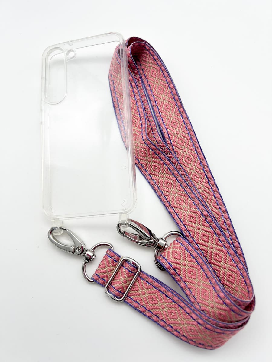 Set Handykette INCA ROSE mit Hülle AIR für Samsung