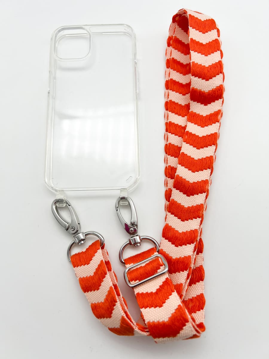 Set Handykette ARROW ORANGE mit Hülle AIR für iPhone