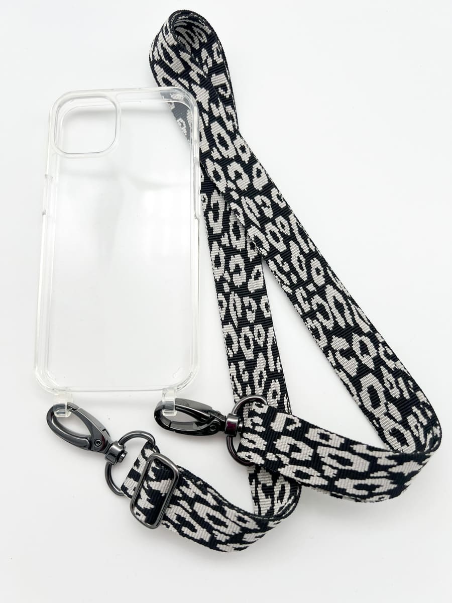 Set Handykette LEO BLACK mit Hülle AIR für iPhone