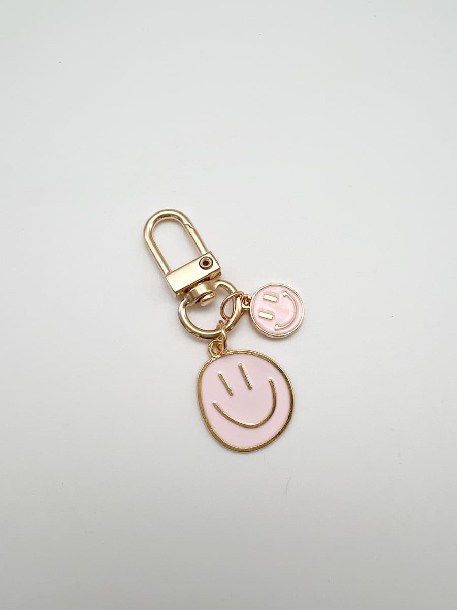 Anhänger Smiley rosa