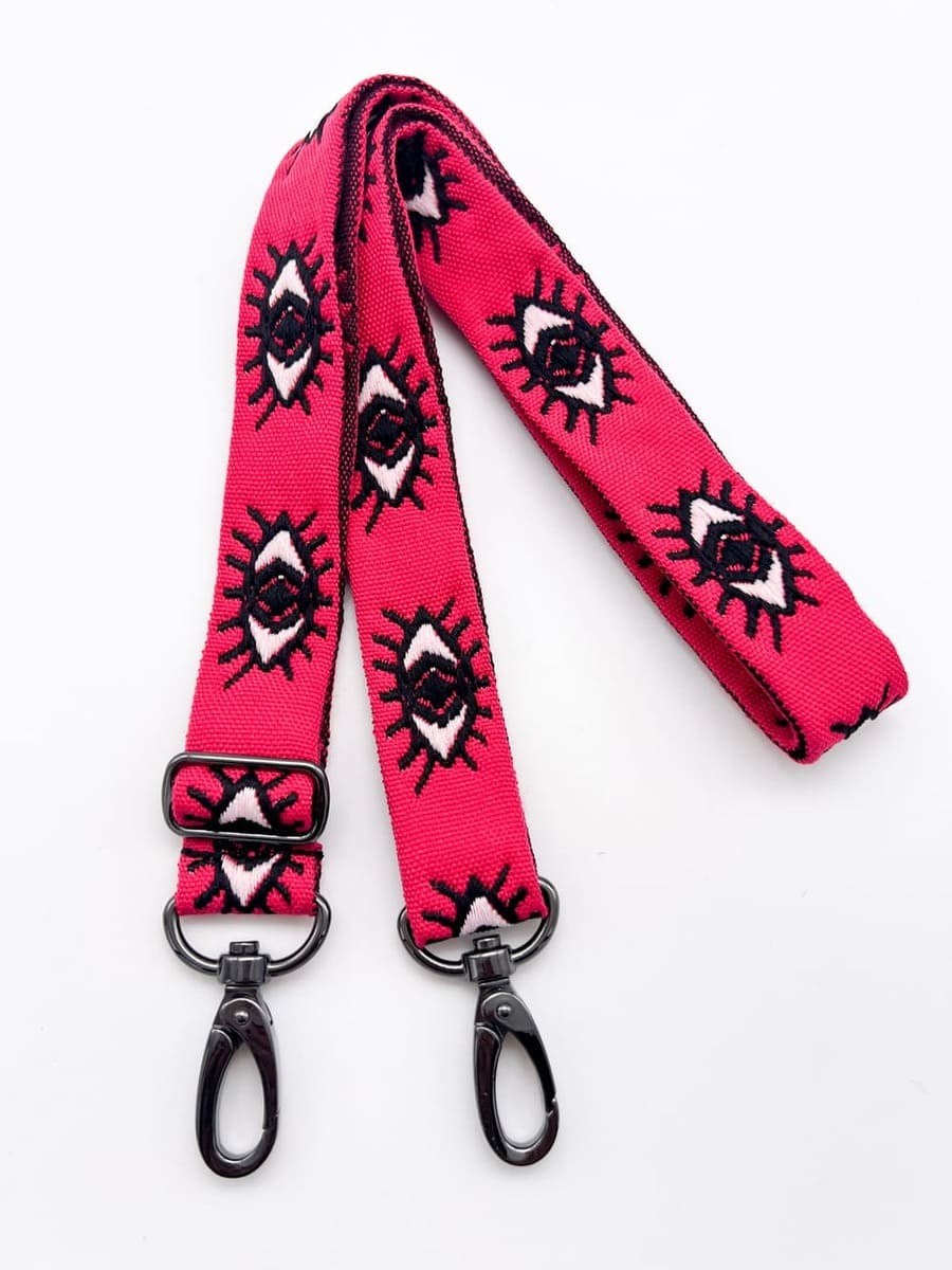 Set Handykette EYES PINK mit Hülle AIR transparent