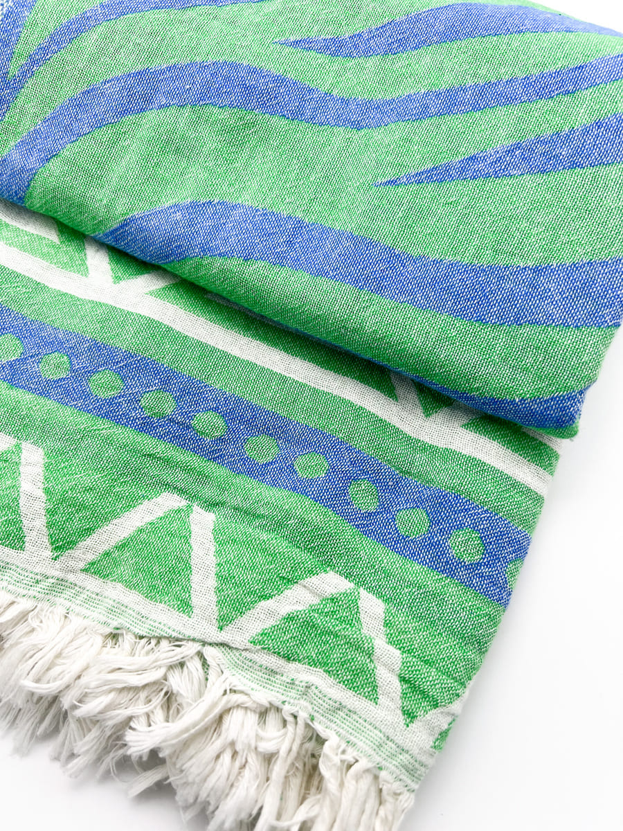 STrandtuch blau grün