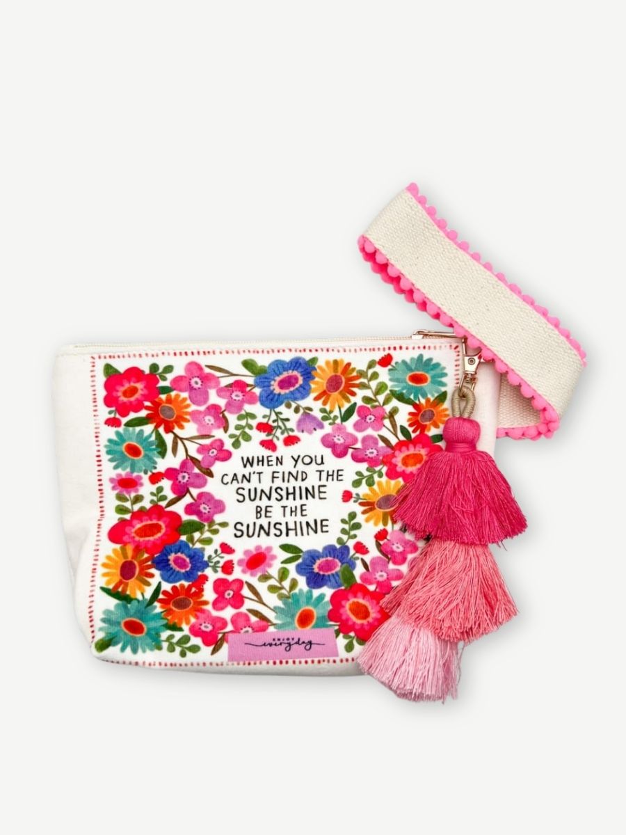 Kosmetiktäschchen SUNNY FLOWERS pink