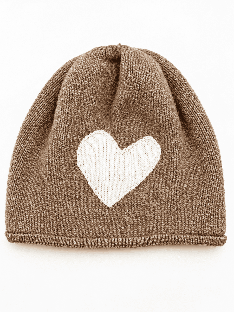 Mütze BEANIE HEART beige