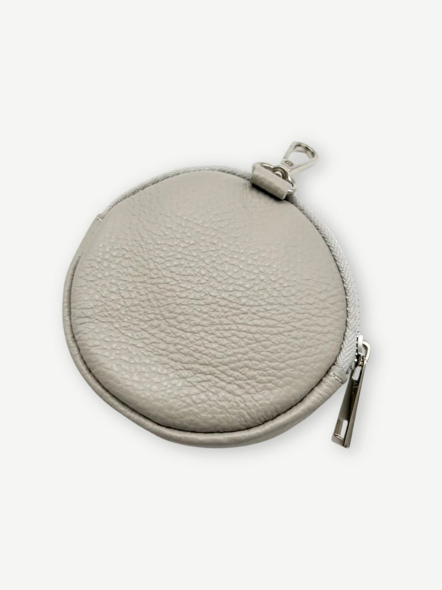 Mini Bag rund anhänger grau