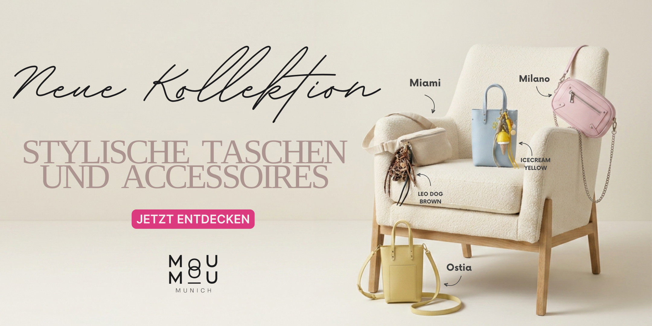 Neue Taschenkollektion MOU MOU MUNICH