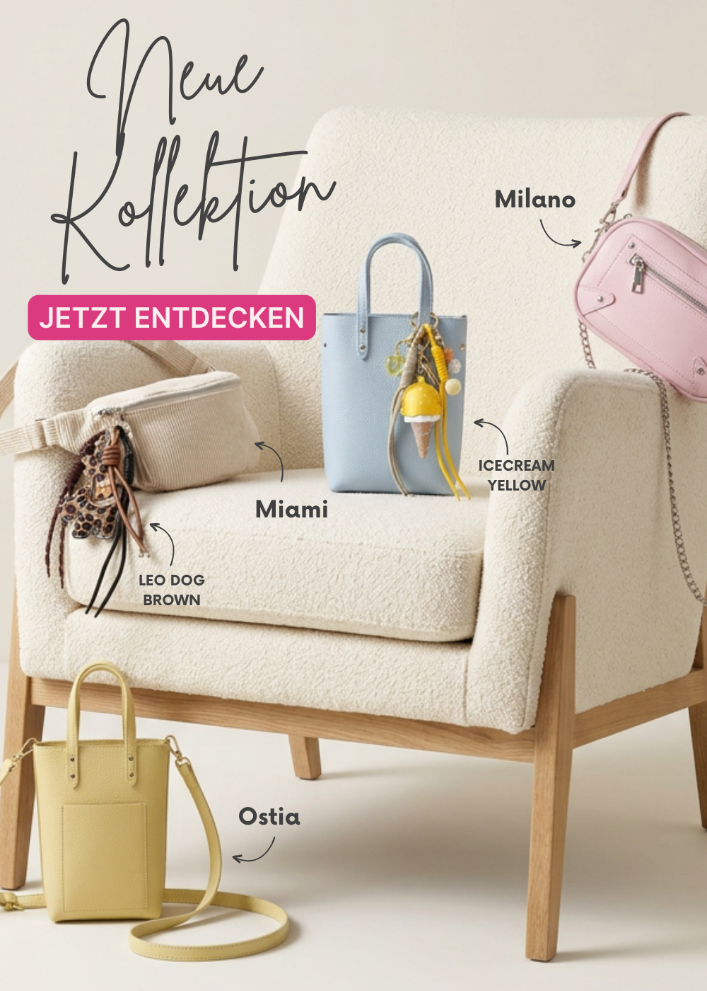 Neue Taschenkollektion MOU MOU MUNICH