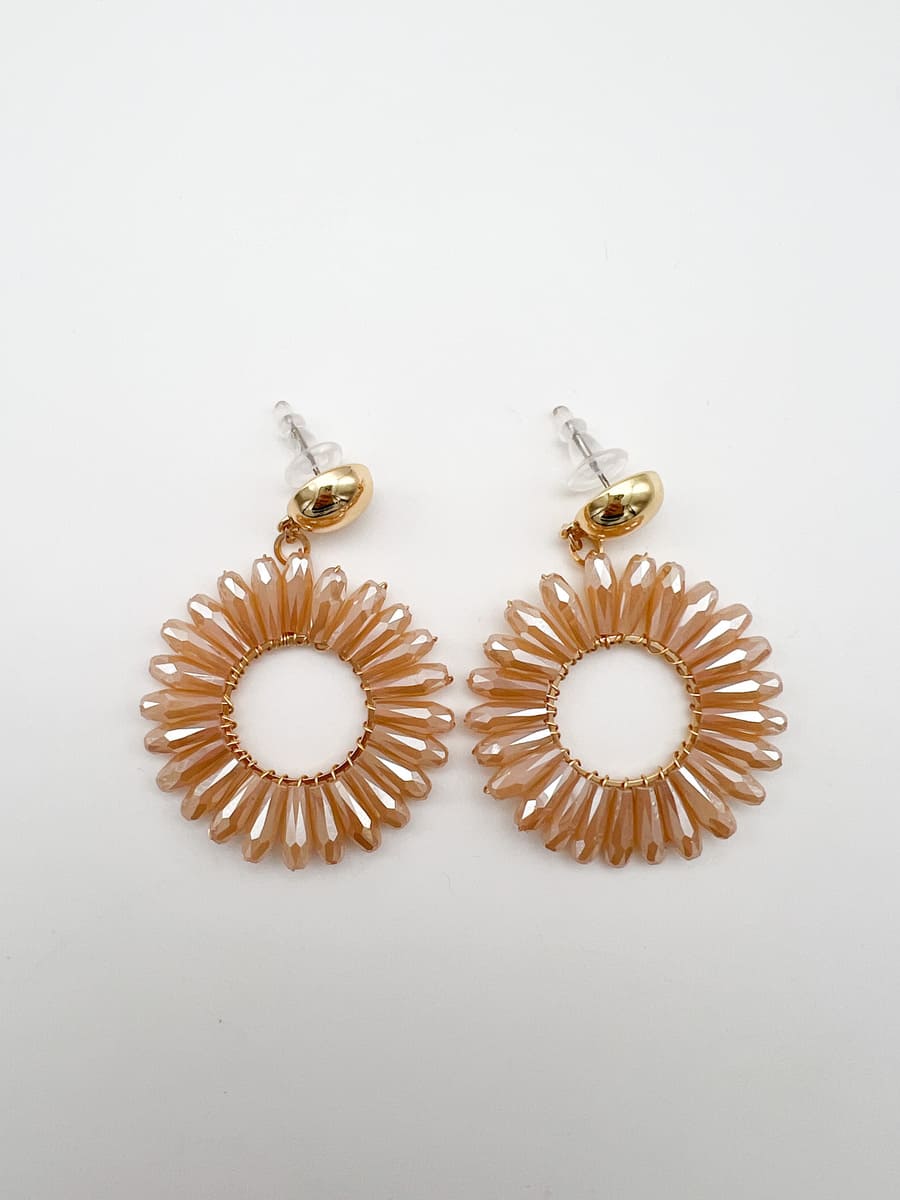 Ohrringe CRYSTAL SUN GOLD