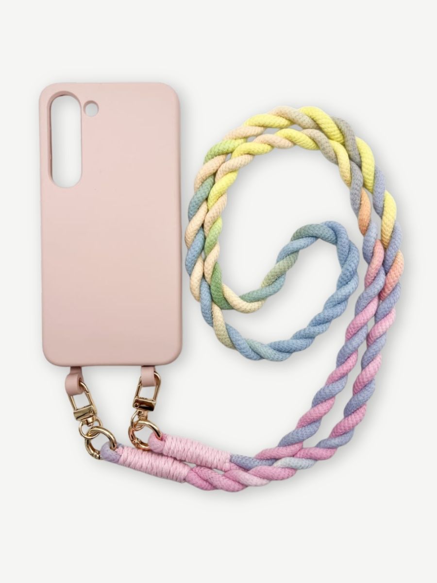 Set Handykette BALI RAINBOW mit Hülle CANDY für Samsung