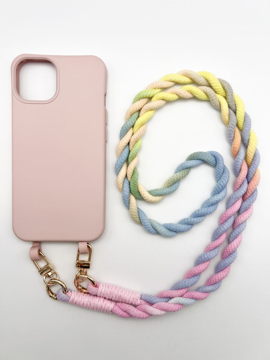 Handyband BALI RAINBOW mit rosa Handyhülle