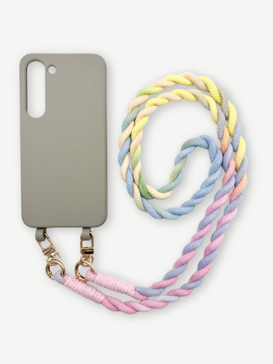 Set Handykette BALI RAINBOW mit Hülle STONE für Samsung