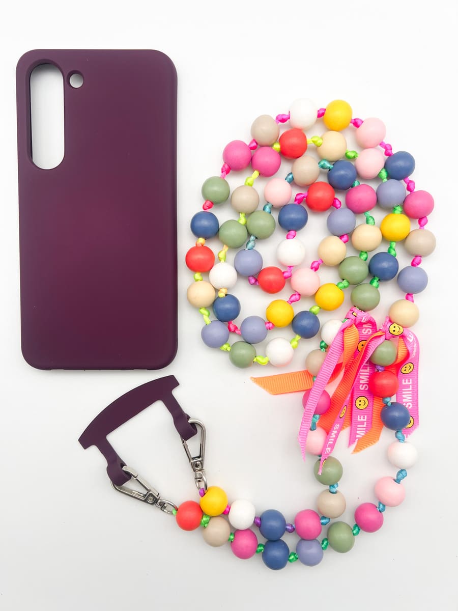 Set Handykette BIG IBIZA BUNT mit Hülle BERRY für Samsung