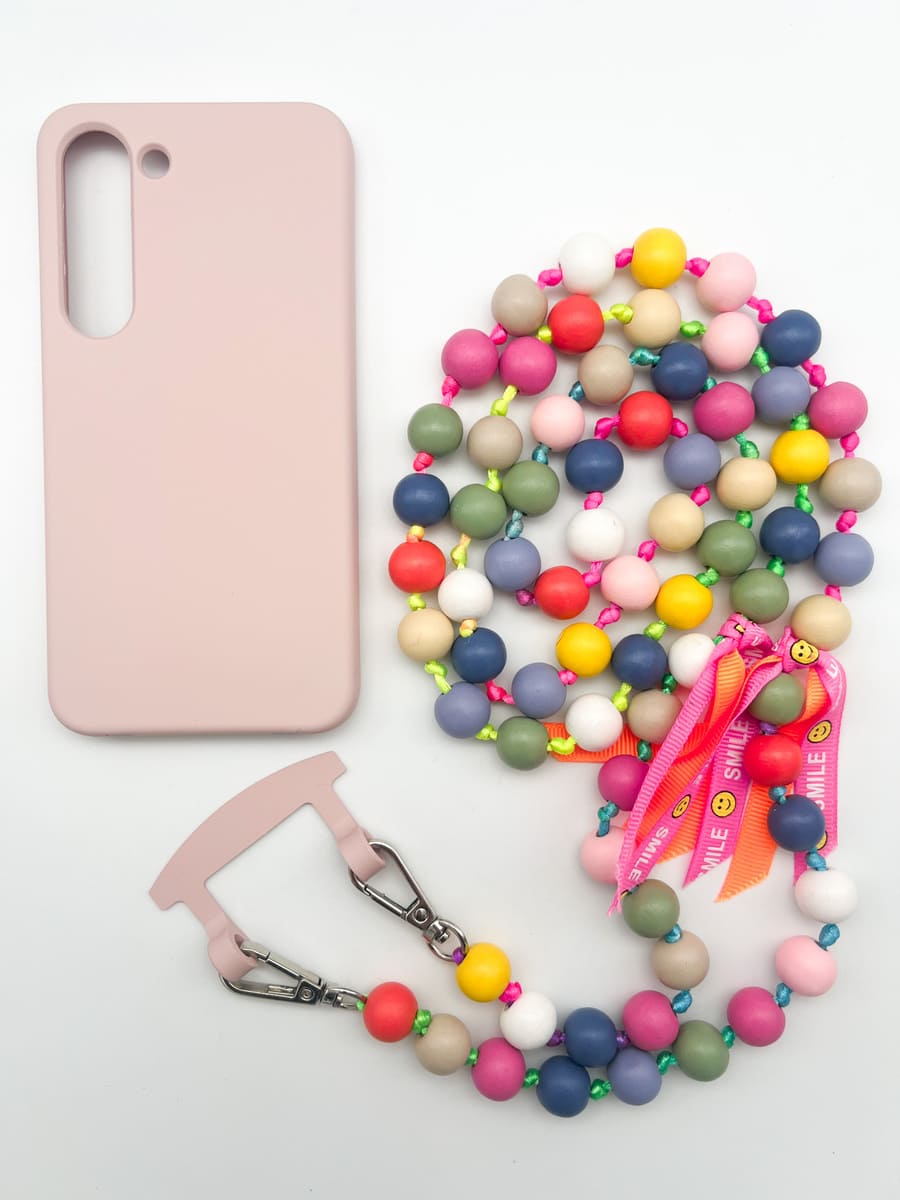 Set Handykette BIG IBIZA bunt mit Hülle CANDY für Samsung