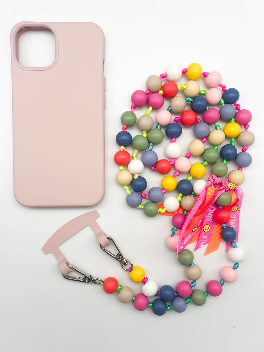 Set Handykette BIG IBIZA bunt mit Hülle CANDY für iPhone
