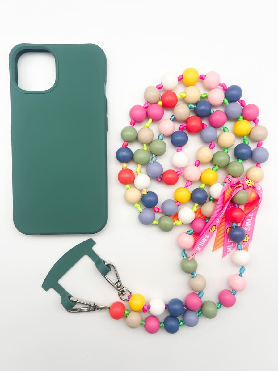 Set Handykette BIG IBIZA bunt mit Hülle OCEAN für iPhone