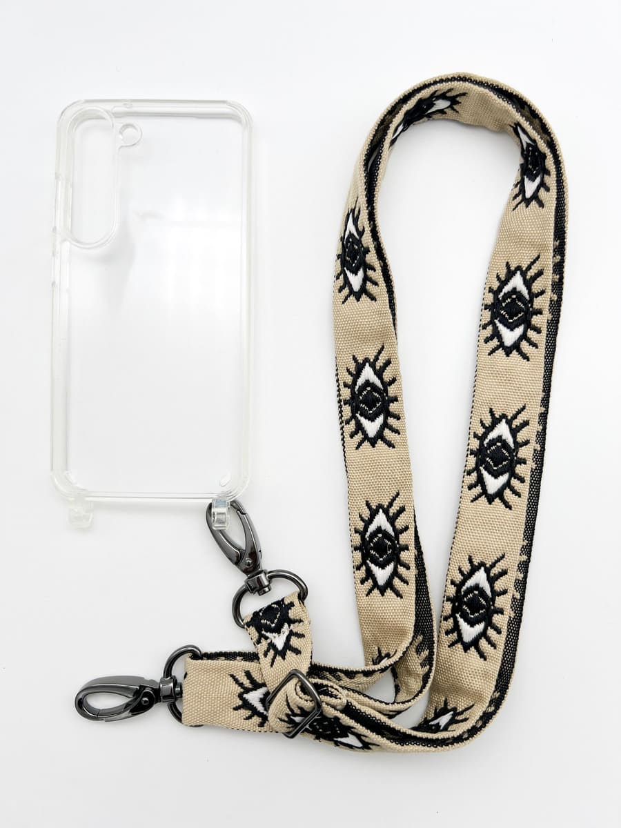 Set Handykette EYES BEIGE mit Hülle AIR für Samsung