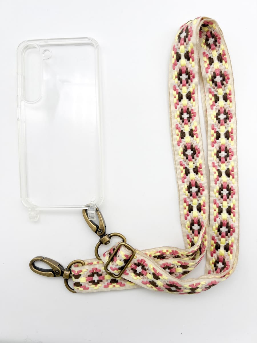 Set Handykette FLEUR ROSE mit Hülle AIR für Samsung