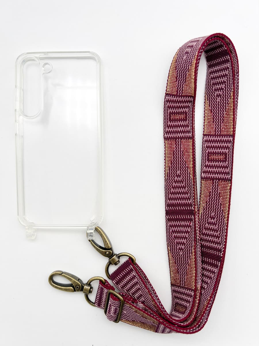 Set Handykette GOLDEN BERRY mit Hülle AIR für Samsung