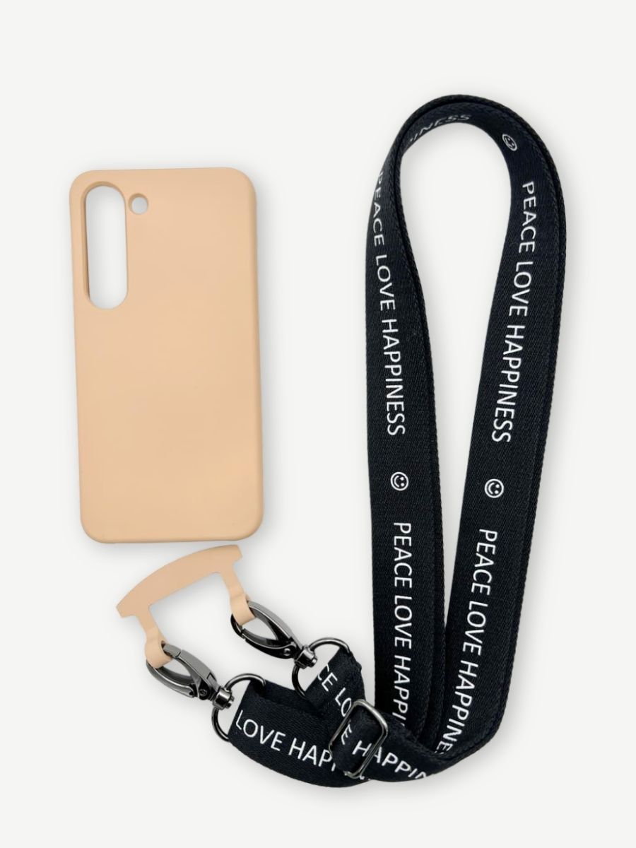 Set Handykette HAPPINESS mit Hülle TOFFEE für Samsung