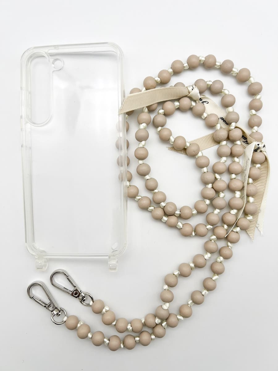 Set Handykette IBIZA BEIGE mit Hülle AIR für Samsung