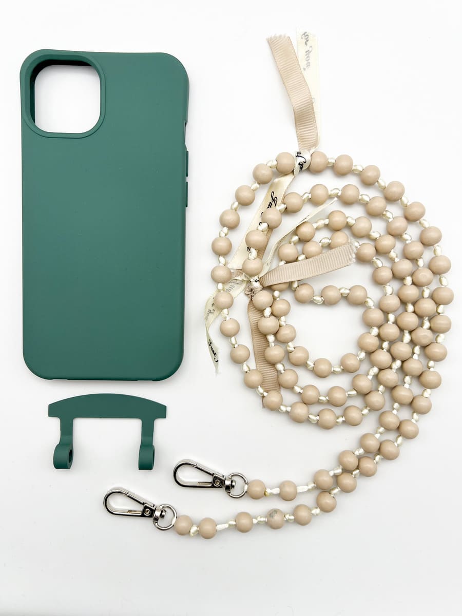 Set Handykette IBIZA BEIGE mit Hülle OCEAN für iPhone