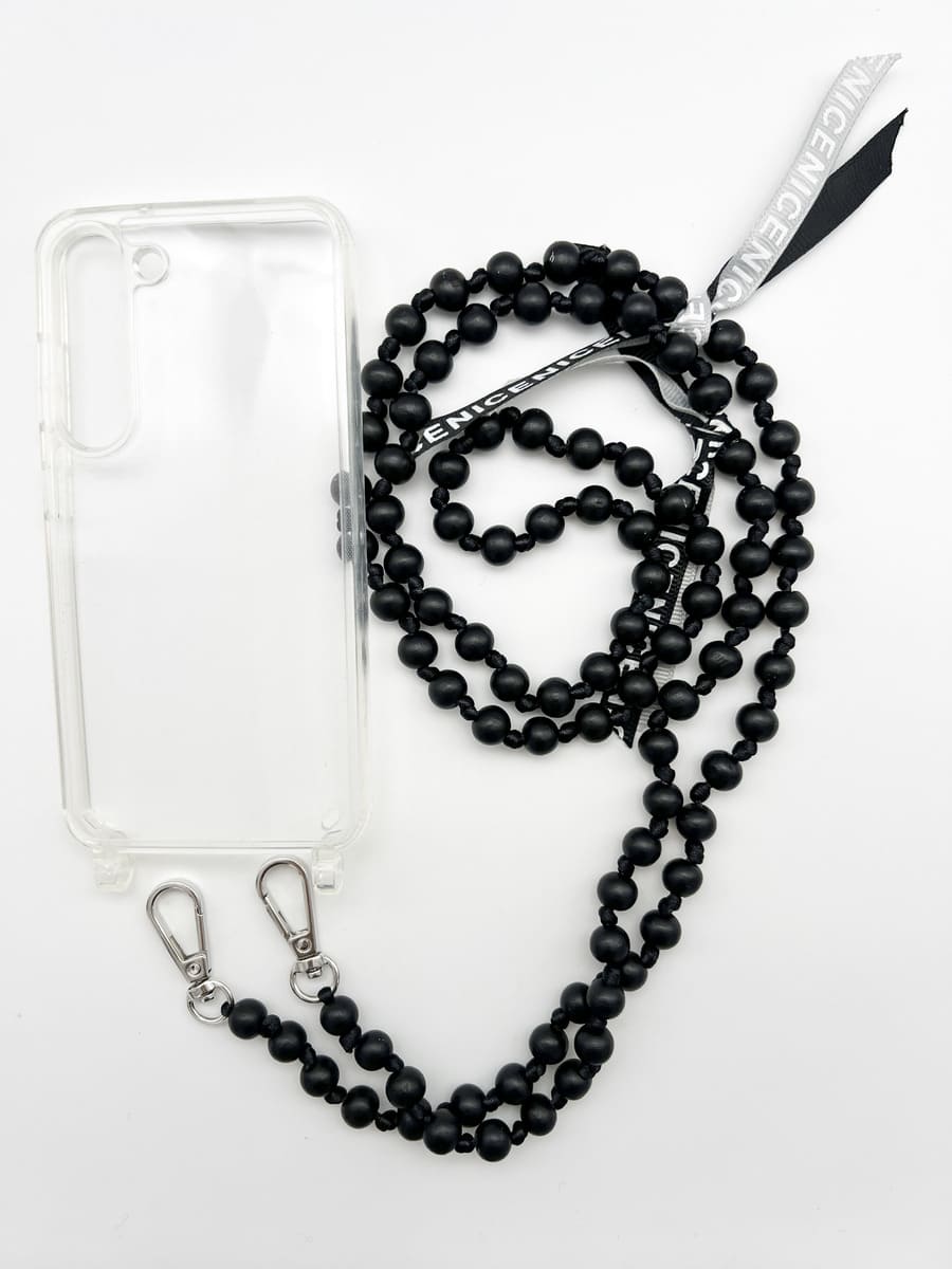 Set Handykette IBIZA BLACK mit Hülle AIR für Samsung