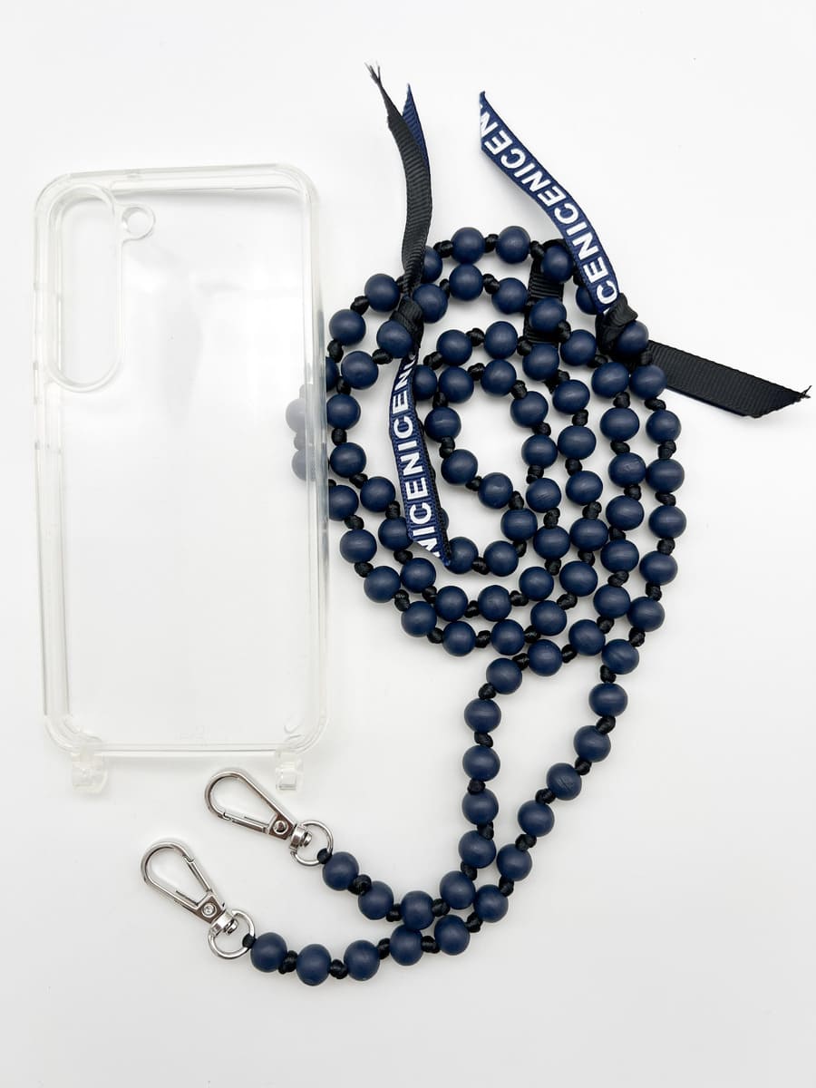 Set Handykette IBIZA NAVY mit Hülle AIR für Samsung