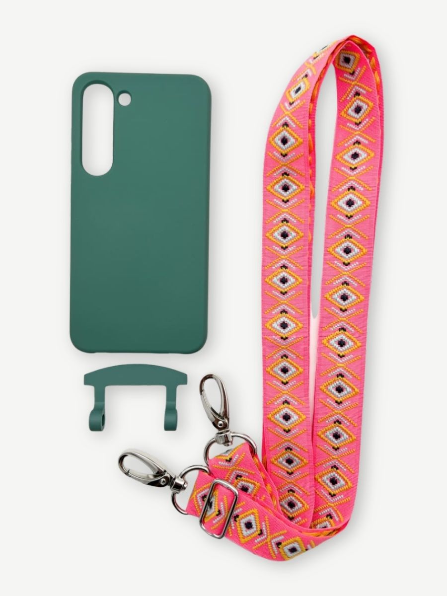 Set Handykette INCA PINK mit Hülle OCEAN für Samsung