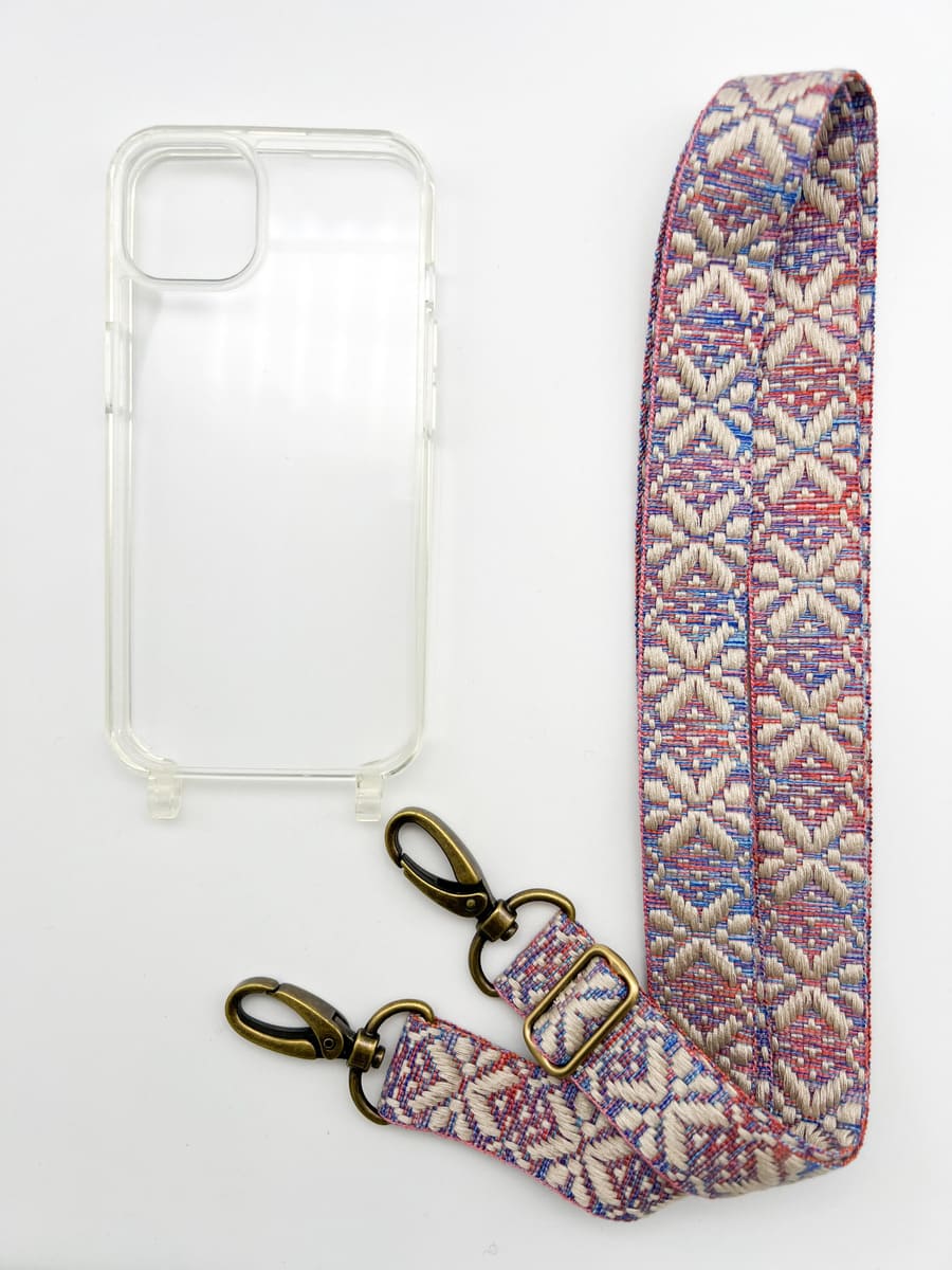 Set Handykette MAYA PASTELL mit Hülle AIR für iPhone