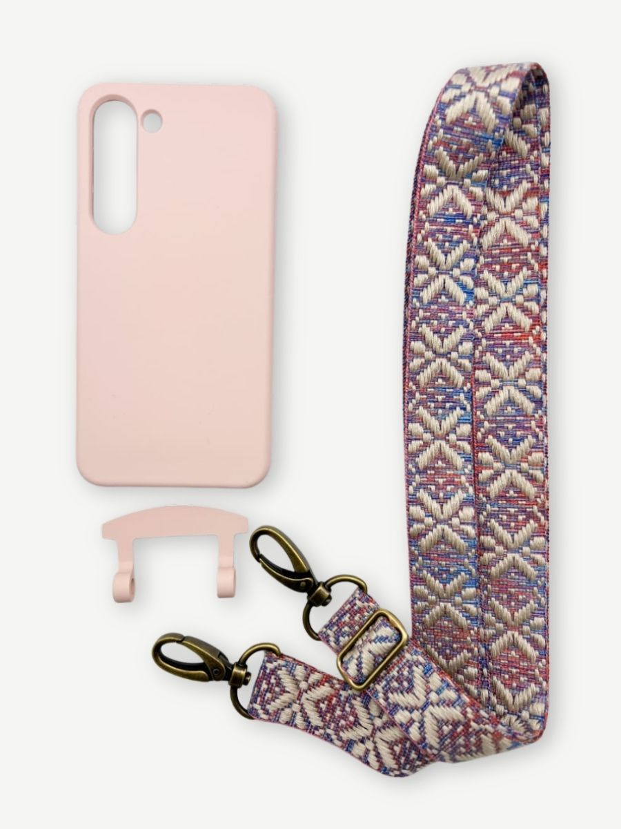 Set Handykette MAYA PASTELL mit Hülle CANDY für Samsung