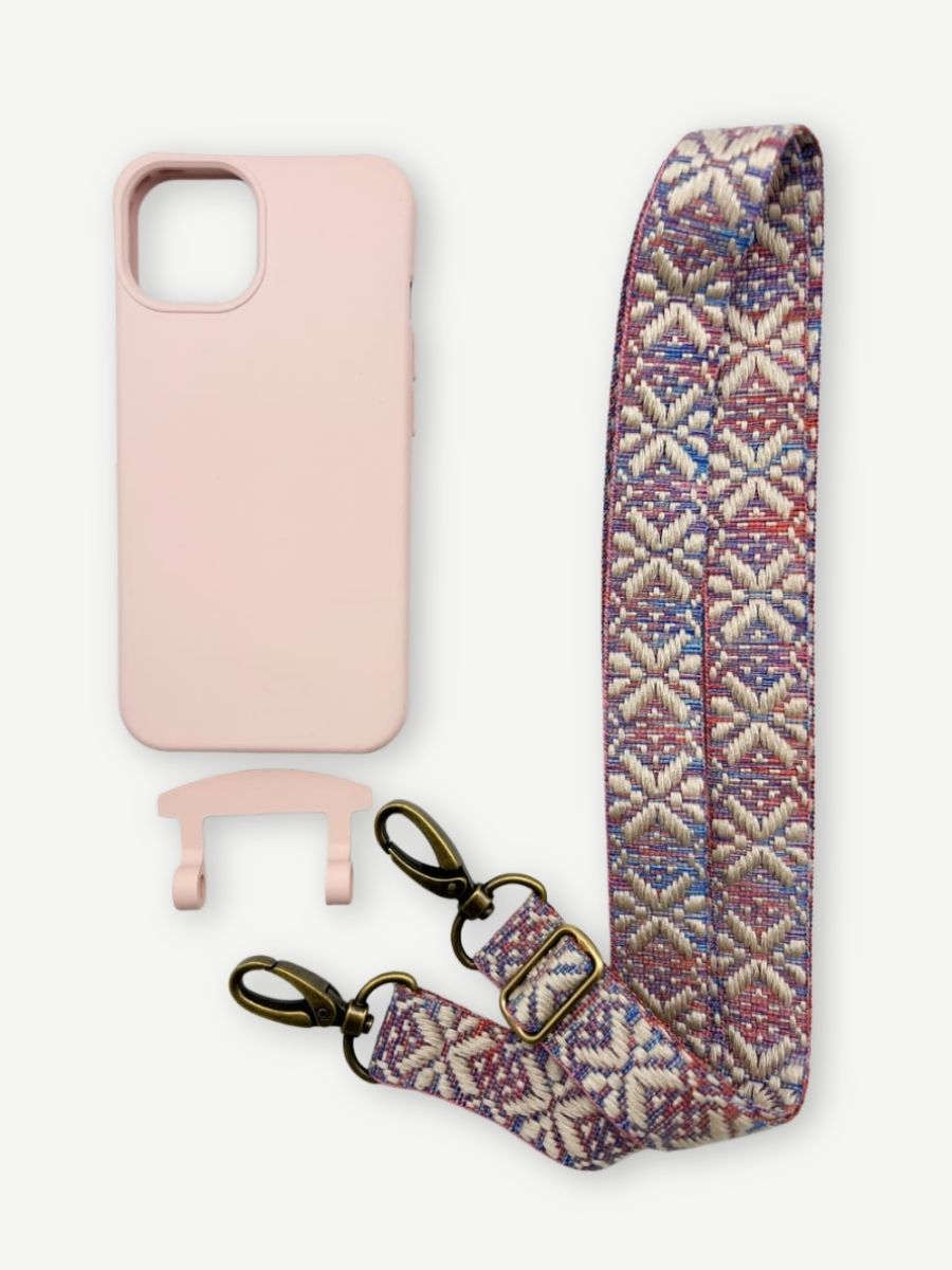 Set Handykette MAYA PASTELL mit Hülle CANDY für iPhone