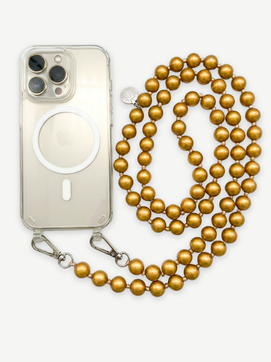 Set Handykette MIRACLE GOLD mit Hülle AIR transparent