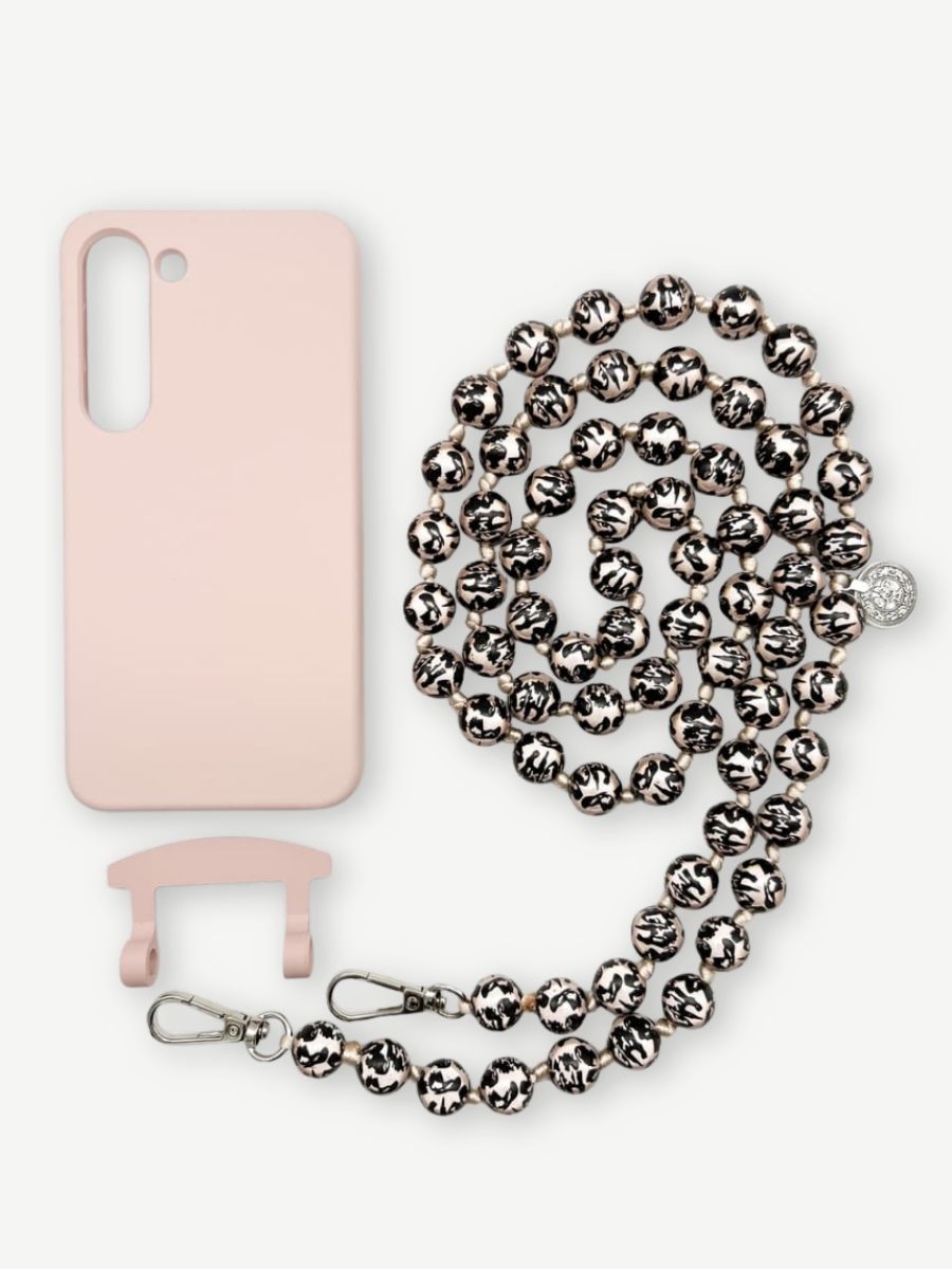 Set Handykette MIRACLE LEO BLACK mit Hülle CANDY für Samsung