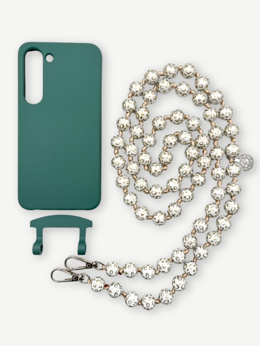 Set Handykette MIRACLE LEO GOLD mit Hülle OCEAN für Samsung
