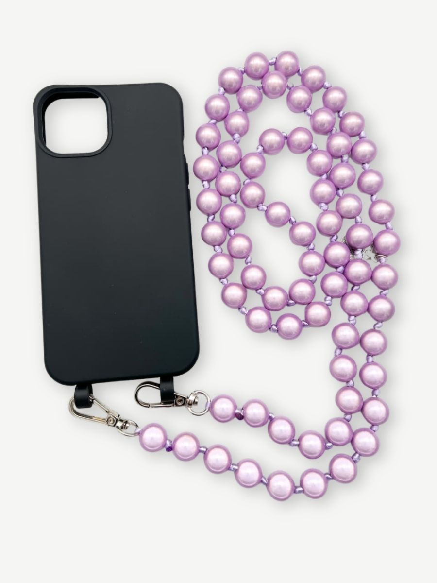 Set Handykette MIRACLE PURPLE mit Hülle COAL für iPhone
