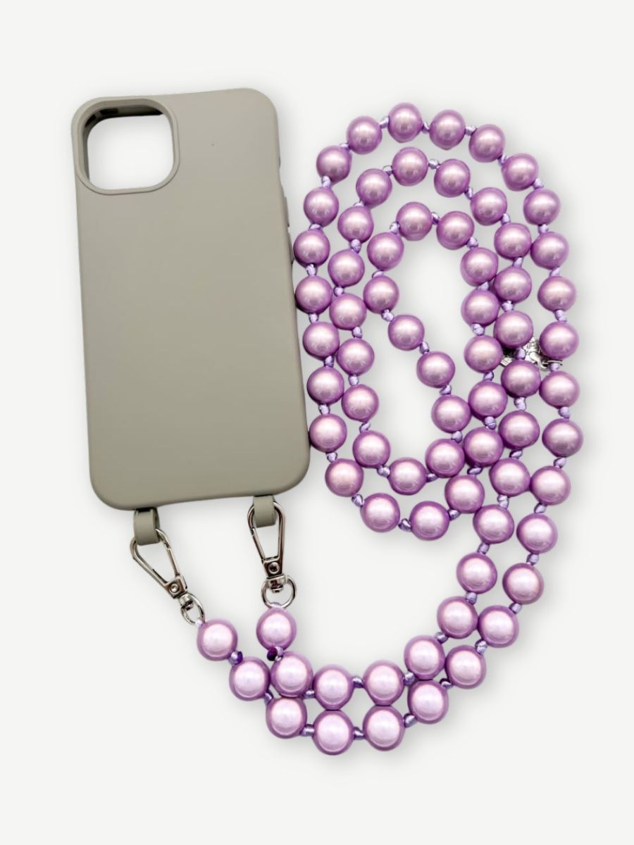 Set Handykette MIRACLE PURPLE mit Hülle STONE für iPhone