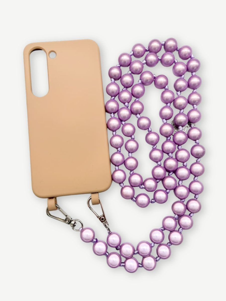 Set Handykette MIRACLE PURPLE mit Hülle TOFFEE für Samsung