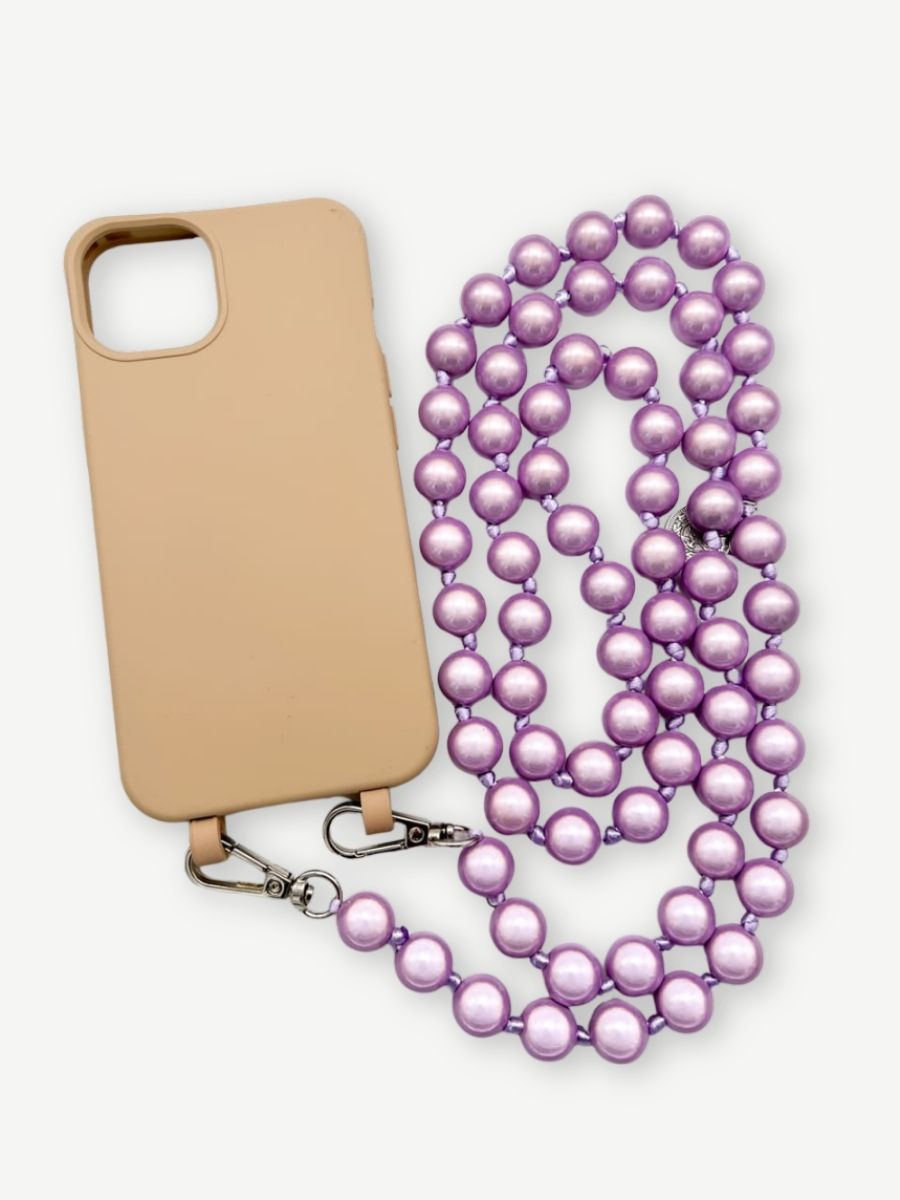 Set Handykette MIRACLE PURPLE mit Hülle TOFFEE für iPhone