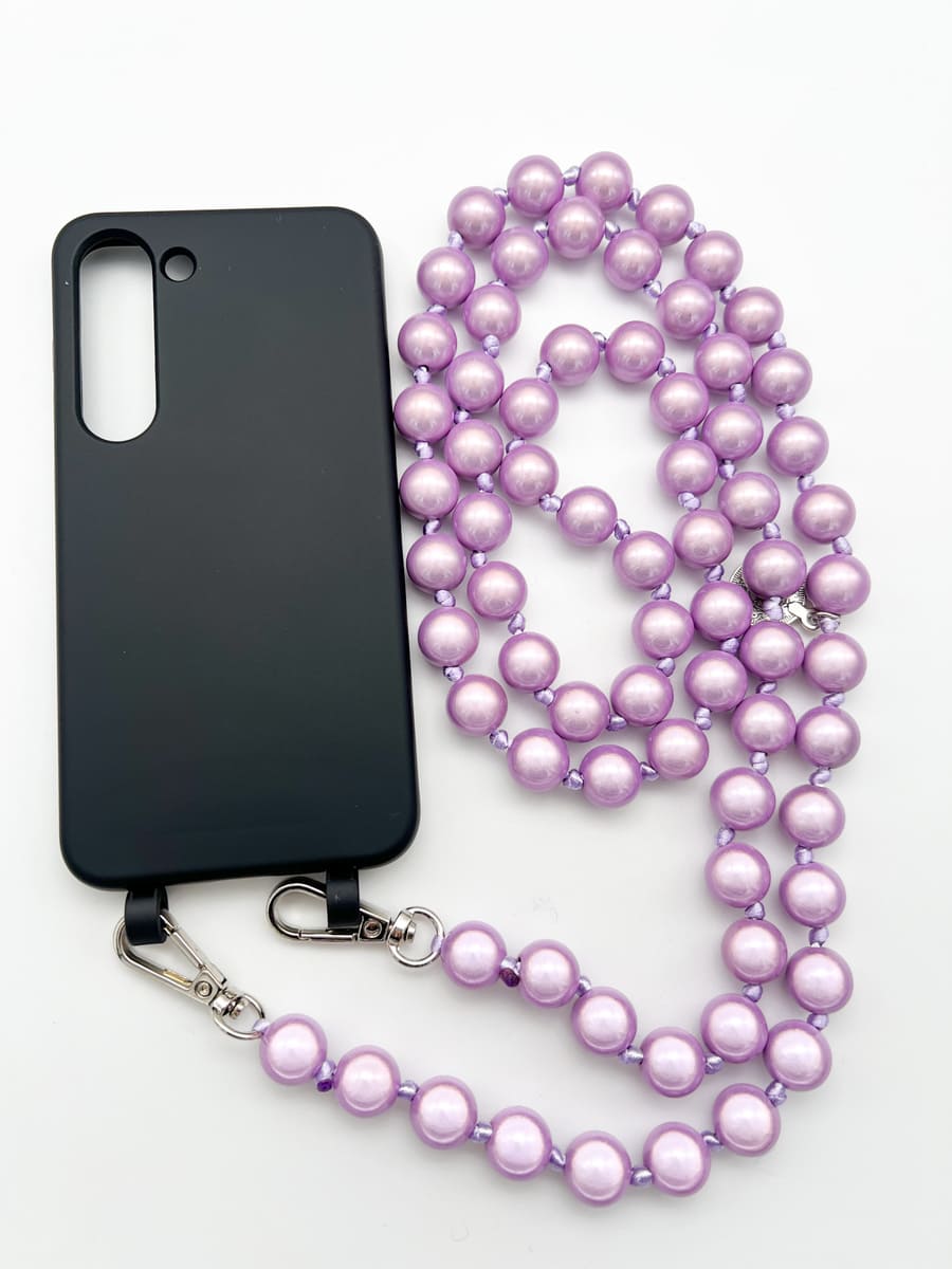 Set Handykette MIRACLE PURPLE mit Hülle COAL für Samsung