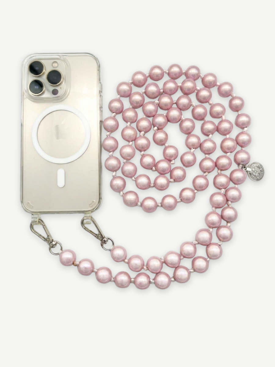 Set Handykette MIRACLE ROSE mit Hülle AIR transparent