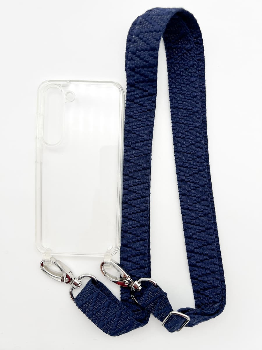 Set Handykette STRIPES NAVY mit Hülle AIR für Samsung