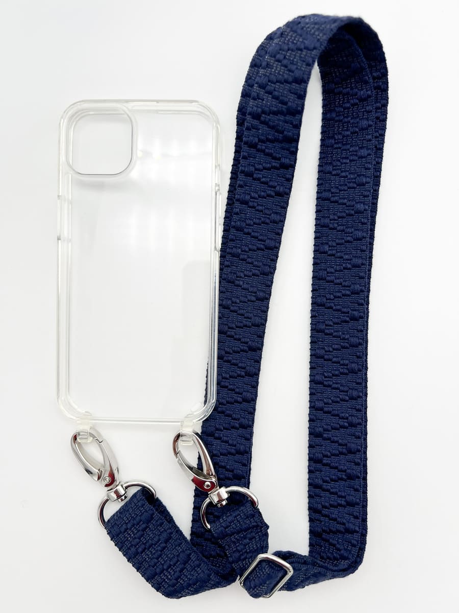 Set Handykette STRIPES NAVY mit Hülle AIR für iPhone